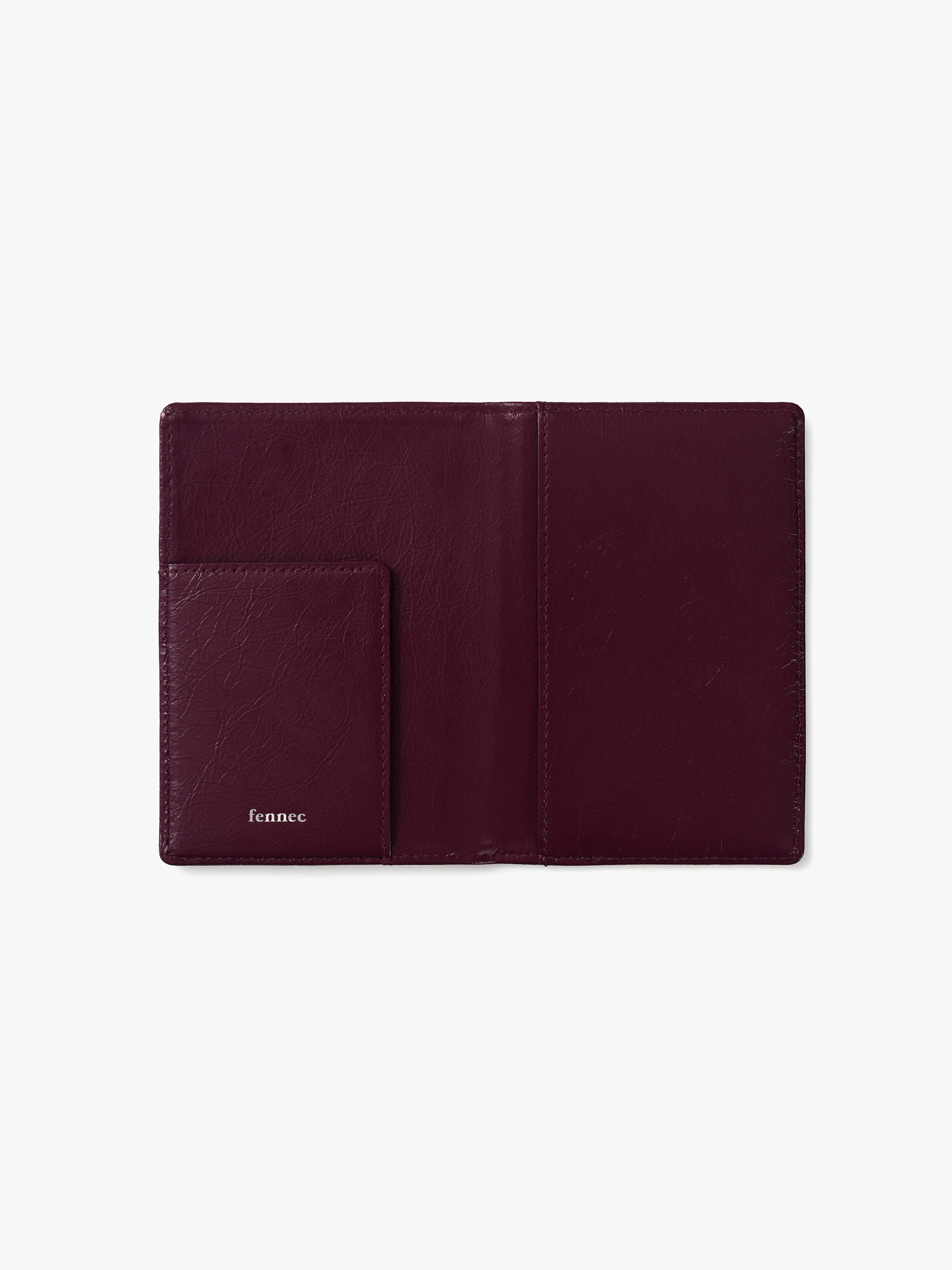 CRINKLE PASSPORT CASE (DEEP CHERRY)
