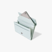 CRINKLE TRIANGLE DOCO WALLET (PALE MINT)
