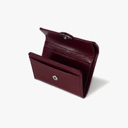 HEARTY FLAP WALLET (DEEP CHERRY)