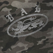 Bad Blood - crack print t-shirt (Green Camo)