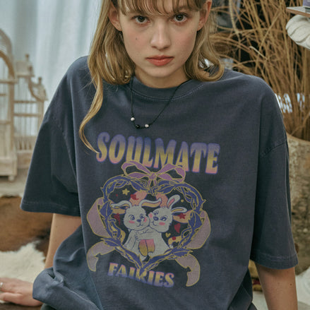 CPGN STUDIO - SOULMATE PIGMENT TSHIRT (DARK BLUE)