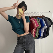 KR UNBALANCED CROP TEE 13 COLORS