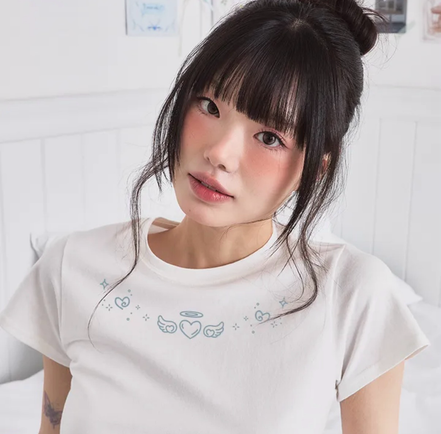 KR ANGEL HEART WINGS TSHIRT (2 COLORS)