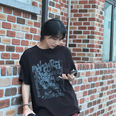 MAHAGRID - CORP TEE (BLACK) [SEVENTEEN WONWOO/ JEONGHAN同款]