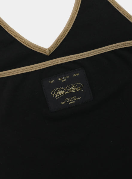 bad blood - Vintage Club Halter Tank (Black)