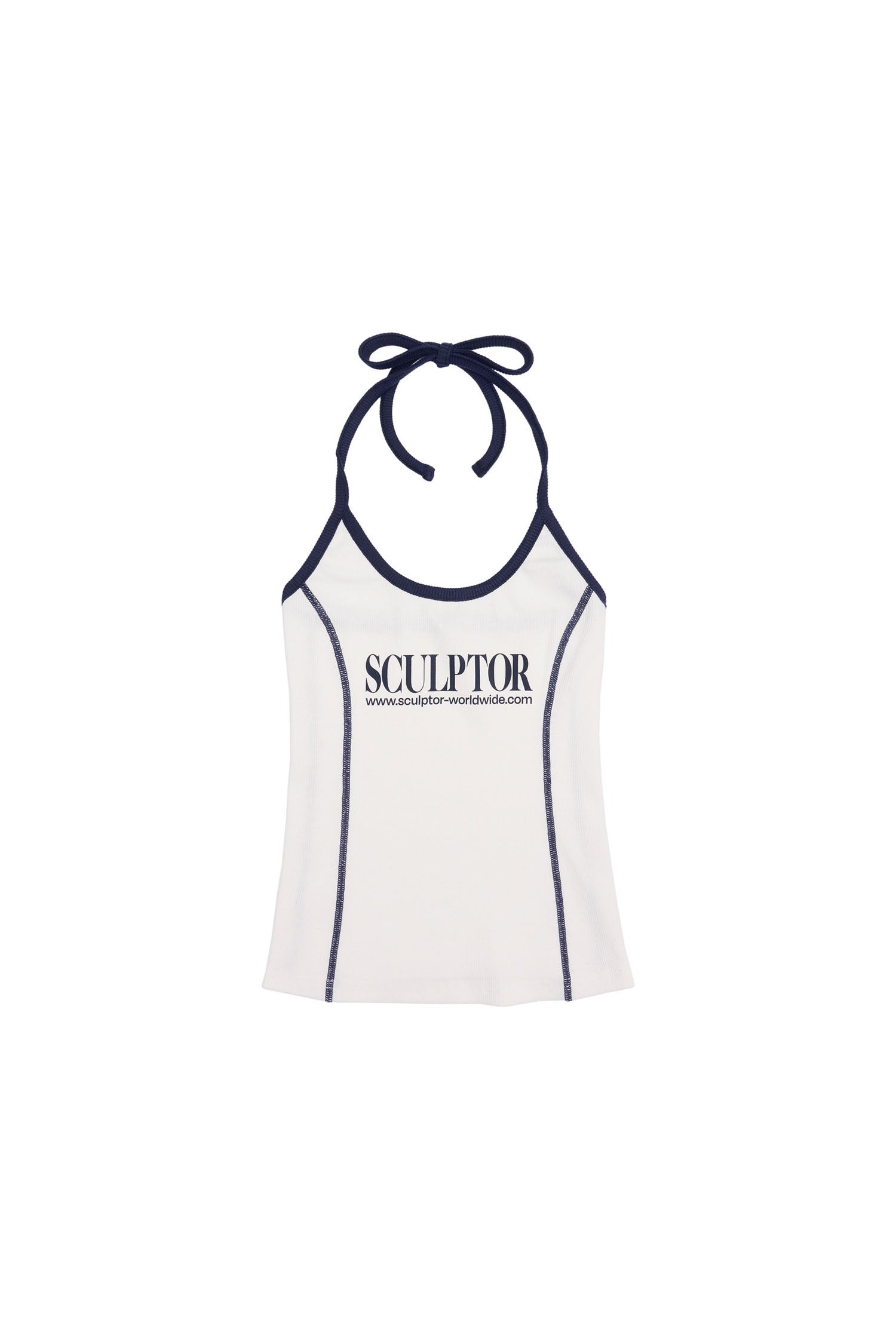 (現貨) SCULPTOR - Classic Logo Halter Top (White)