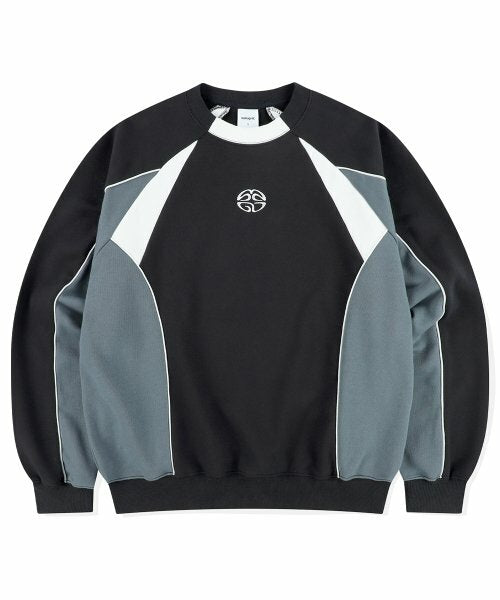 MAHAGRID - TRACK PIPING SWEATSHIRT (BLACK)
