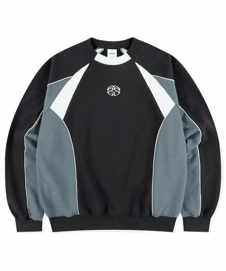 MAHAGRID - TRACK PIPING SWEATSHIRT (BLACK)