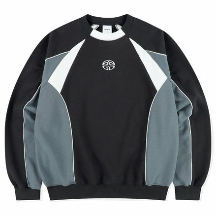 MAHAGRID - TRACK PIPING SWEATSHIRT (BLACK)