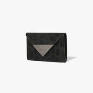 TRIANGLE NAME POCKET (LEOPARD BLACK)