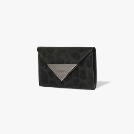 TRIANGLE NAME POCKET (LEOPARD BLACK)