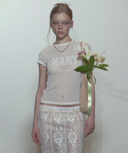 SCULPTOR - Team Mary Mesh Tee (White)