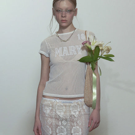 SCULPTOR - Team Mary Mesh Tee (White)