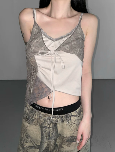 KR LACE SLEEVELESS (3 COLORS)