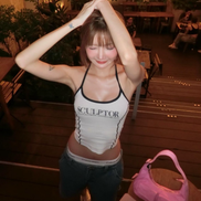(現貨) SCULPTOR - Classic Logo Halter Top (White)