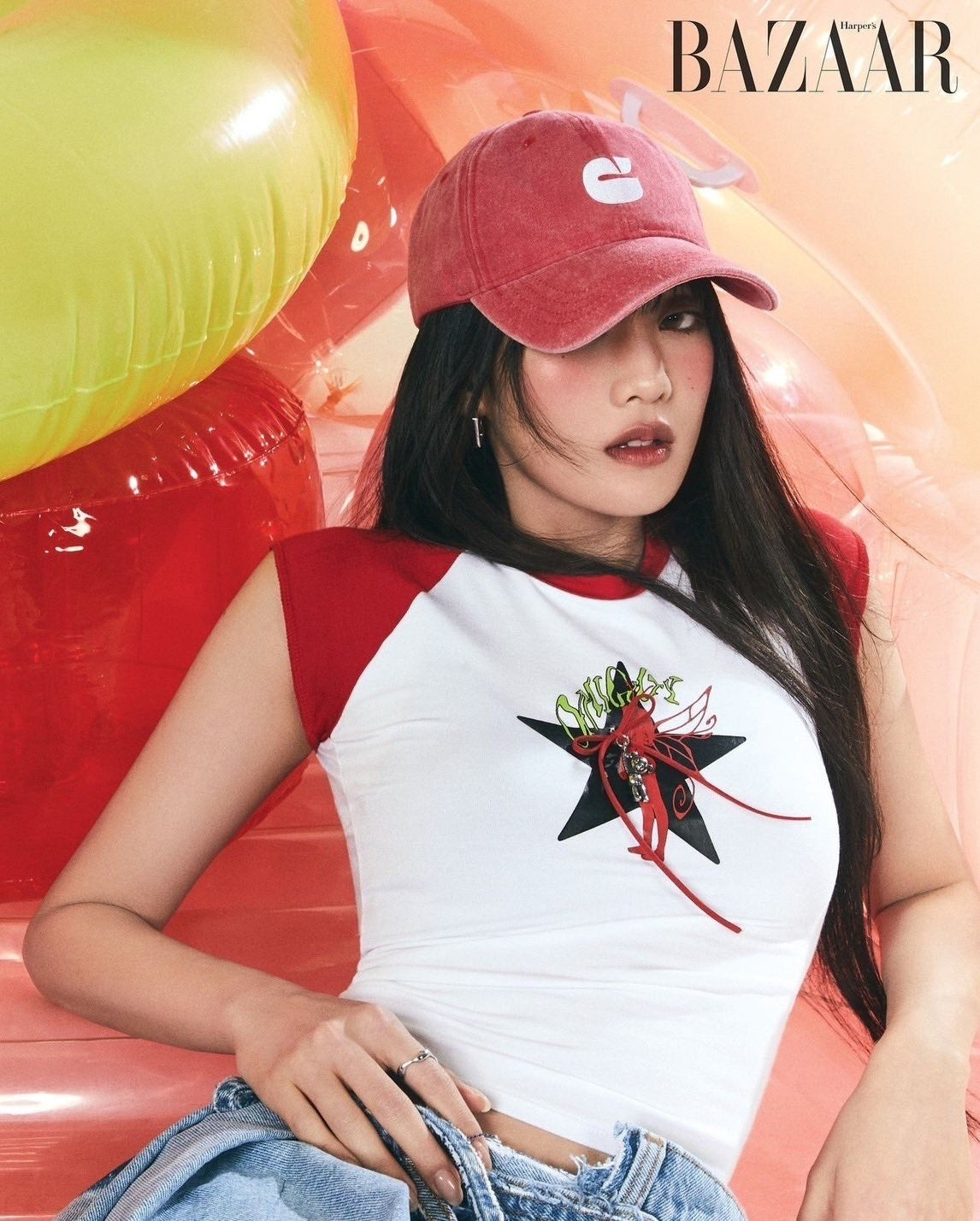 [KARINA同款] Carlyn - new logo washed cap (6 colors)