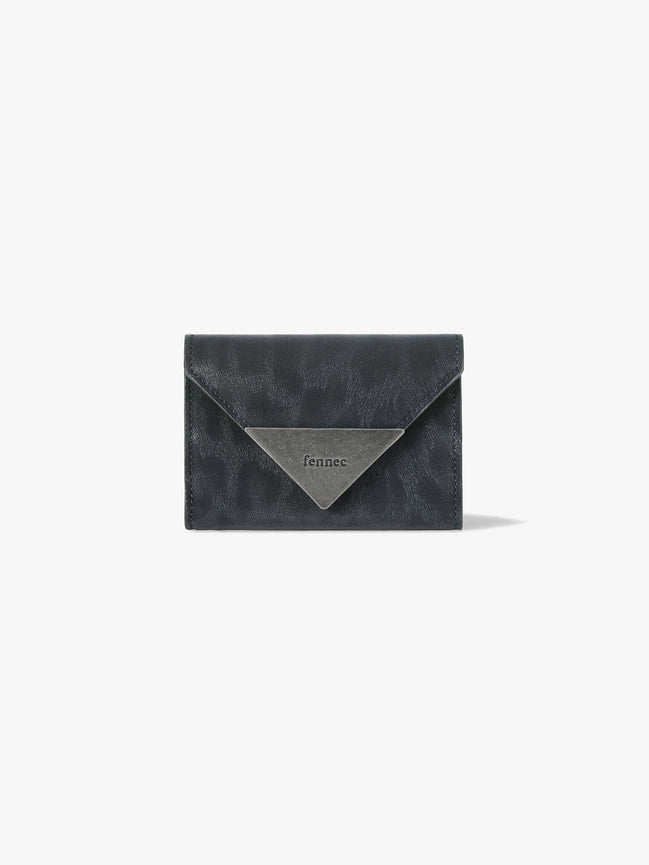 MATT TRIANGLE WALLET (LEOPARD NAVY)