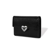 HEARTY FLAP WALLET (BLACK)