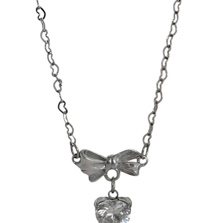 OFUSE - 24 winter - cubic heart necklace