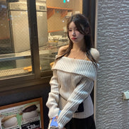 KR STAIGHT OFF SHOULDER KNIT