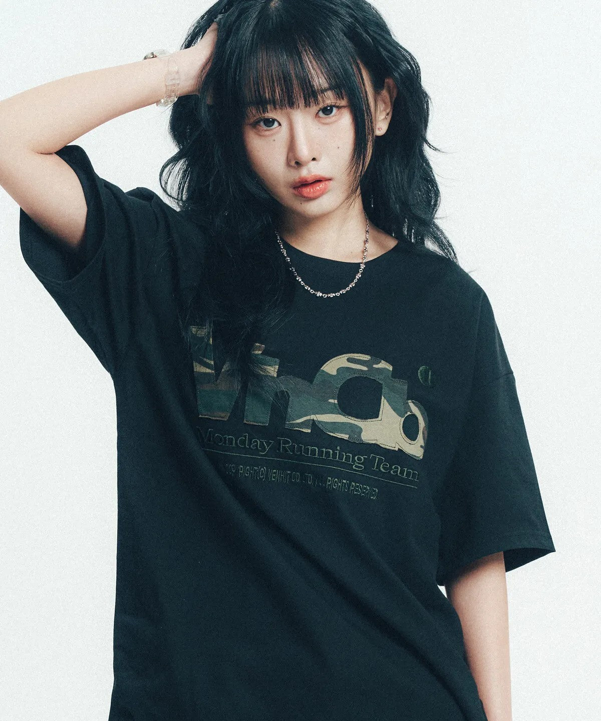 venhit - mrt camo applique cool cotton tshirt (3 colors)