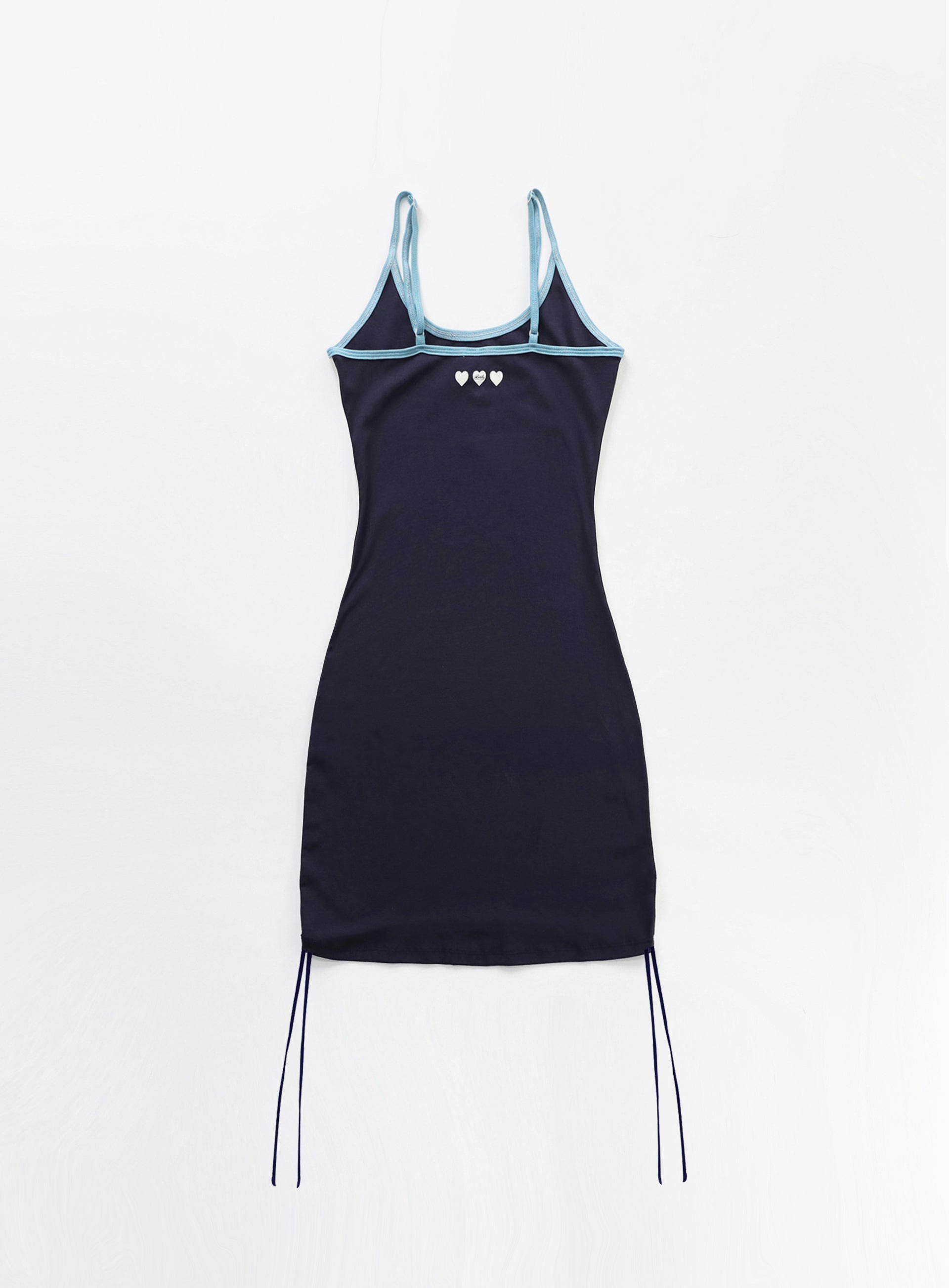 (現貨) badblood - Vintage Logo String Mini Dress - Navy