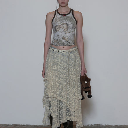 SCULPTOR - Maria Tear Drop Tank Top Dirty (Latte/Mocha)