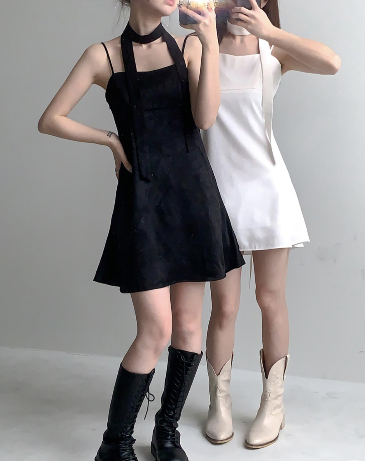 KR ROSE SCARF ONE PIECE 2 COLORS