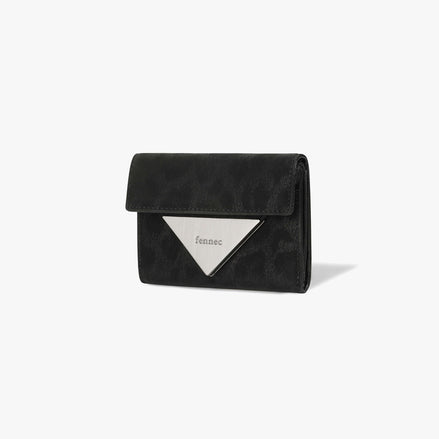 TRIANGLE DOCO WALLET (LEOPARD BLACK)
