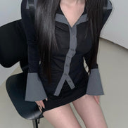 (現貨) KR MARGARET SHIRT TOP (BLACK)