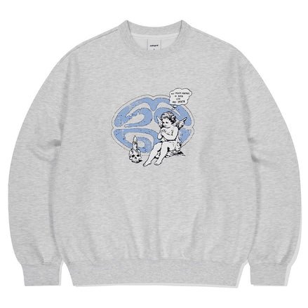 mahagrid - ANGEL ECLIPSE SWEATSHIRT (LIGHT GREY)