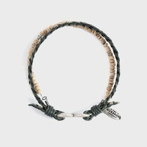 와일드브릭스 LC DUAL BRACELET (olive&beige) M