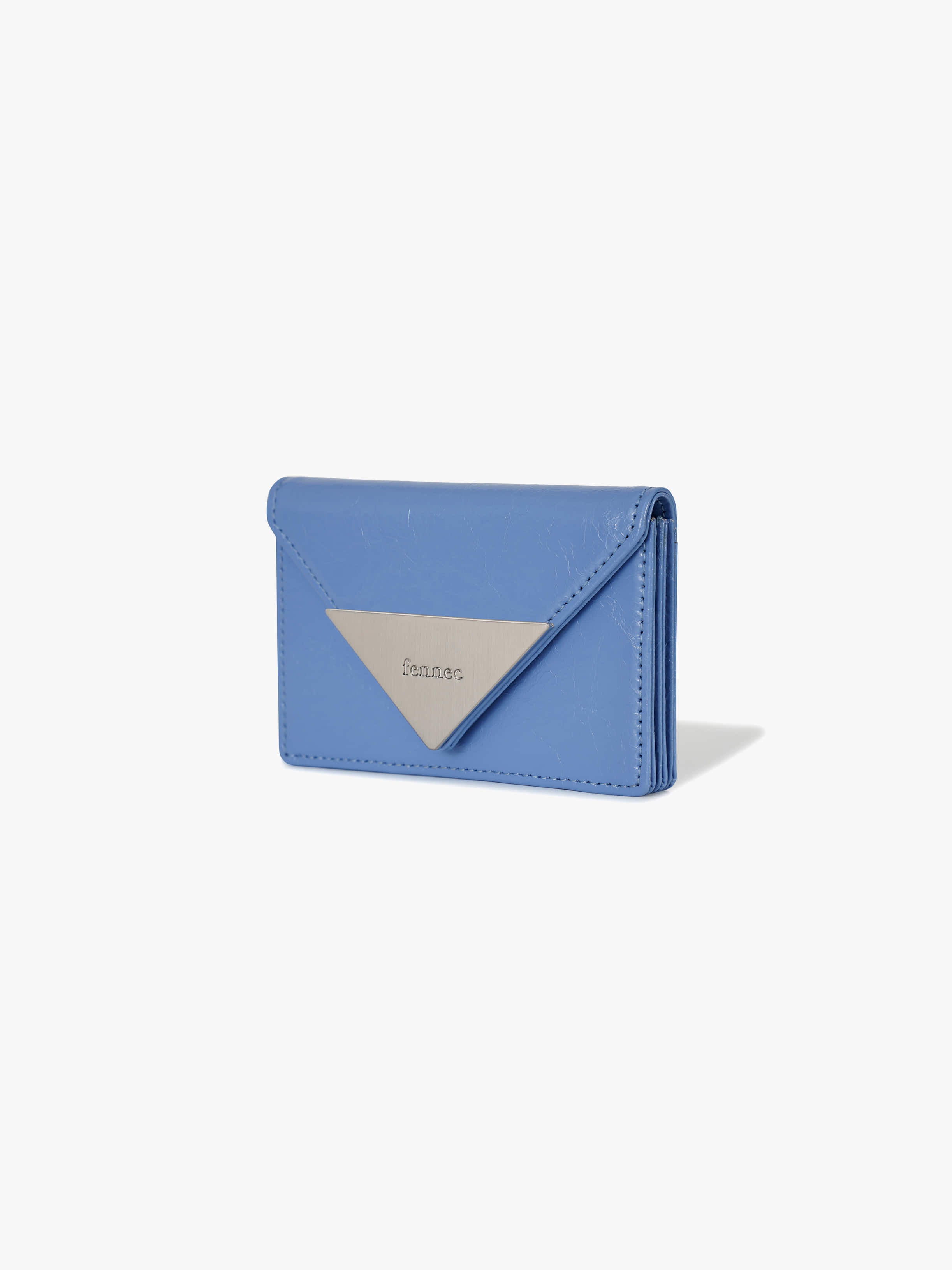 CRINKLE TRIANGLE ACCORDION POCKET D (STEEL BLUE)