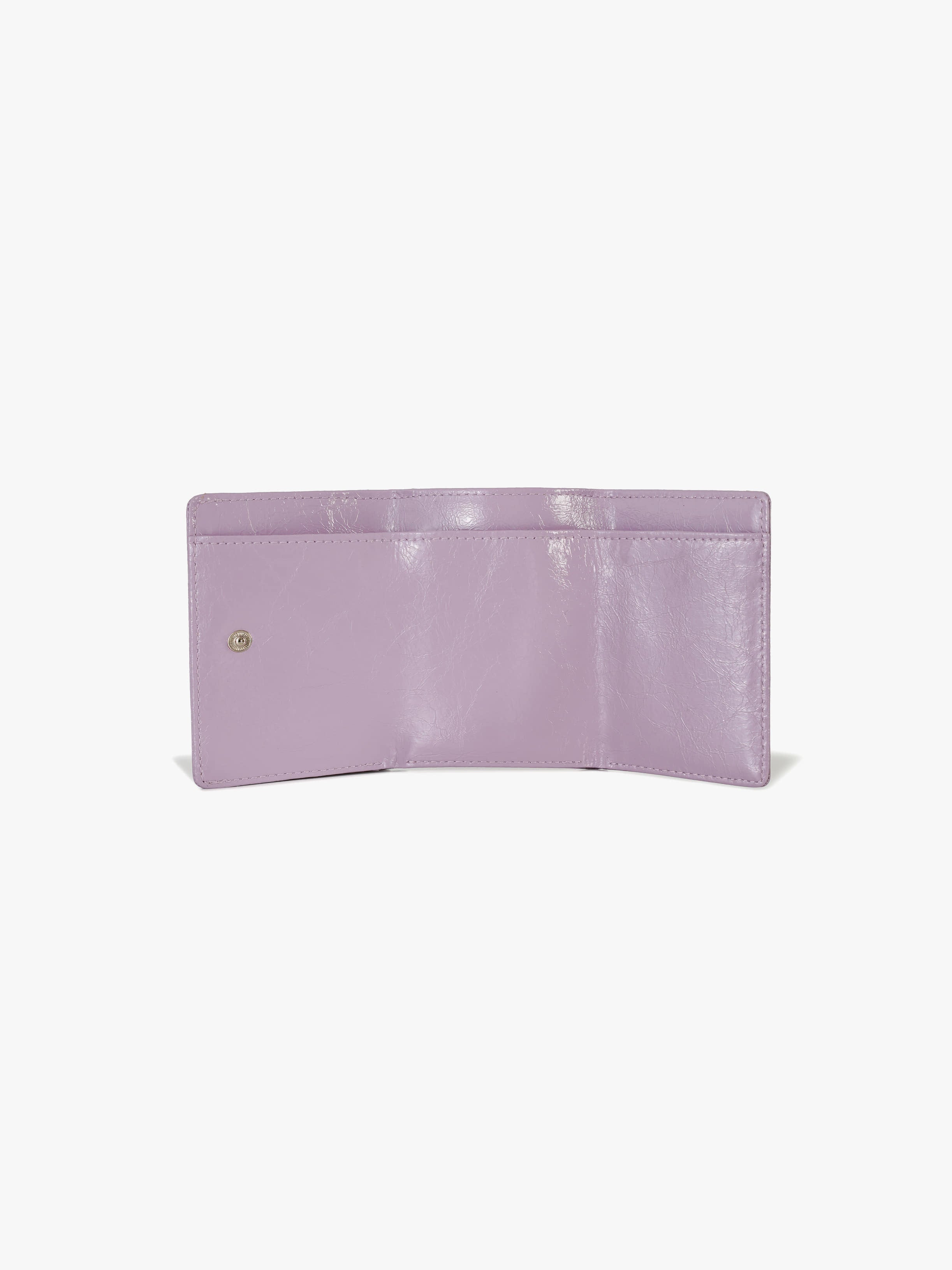 CRINKLE HALFMOON MINI WALLET (MAUVE)