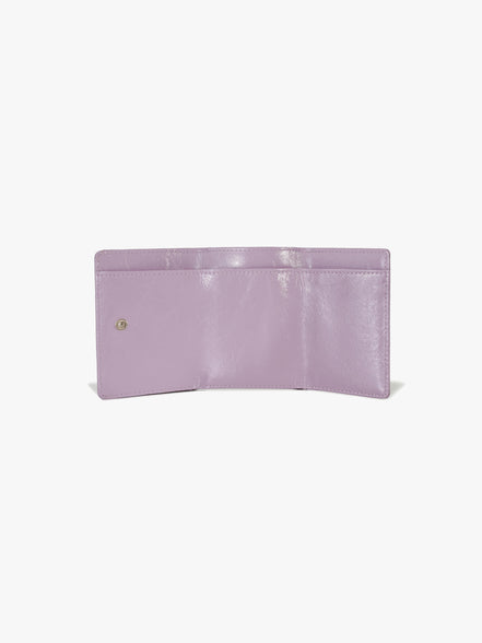 CRINKLE HALFMOON MINI WALLET (MAUVE)