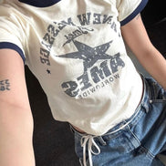 AMES WORLDWIDE - VINTAGE STAR TEE (CREAM)