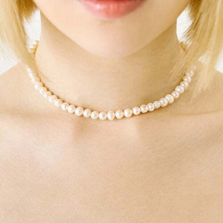 Almost Blue -  [92.5 silver] NATURAL PEARL NECKLACE｜4 SIZE