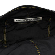 SCULPTOR - Contrast Stitch Nylon Duffle Bag (Black)