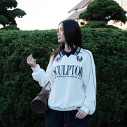 (現貨) Sculptor - Velour Soccer Jersey (White)