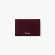 CRINKLE SOFT CARD CASE (DEEP CHERRY)