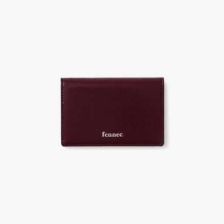 CRINKLE SOFT CARD CASE (DEEP CHERRY)