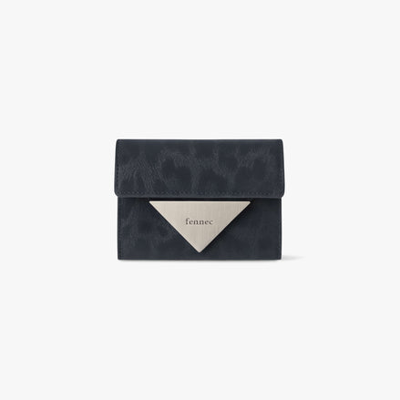 TRIANGLE DOCO WALLET (LEOPARD NAVY)