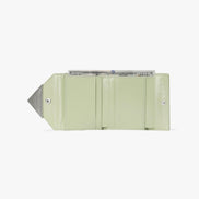 CRINKLE TRIANGLE DOCO WALLET (PISTACHIO)