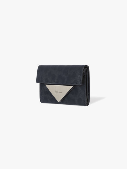 TRIANGLE DOCO WALLET (LEOPARD NAVY)