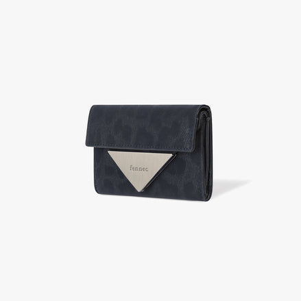 TRIANGLE DOCO WALLET (LEOPARD NAVY)