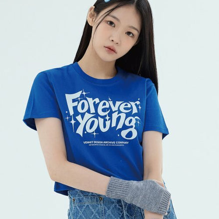 VENHIT - FOREVER YOUNG CROP TEE 4 COLORS