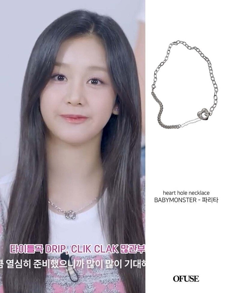 OFUSE - heart hole necklace