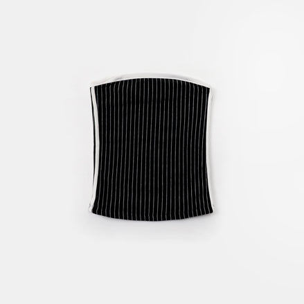 bad blood - Classic Logo Stripe Tube Top (Black)
