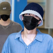 NICEGHOSTCLUB- SUMMER KNIT BUCKET HAT (BLACK)