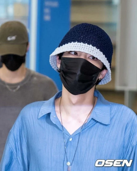 NICEGHOSTCLUB- SUMMER KNIT BUCKET HAT (BLACK)
